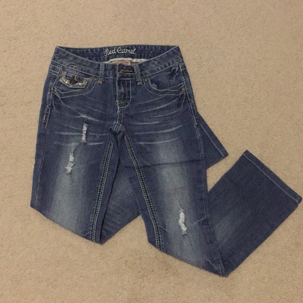 NWOT red camel bootcut jeans